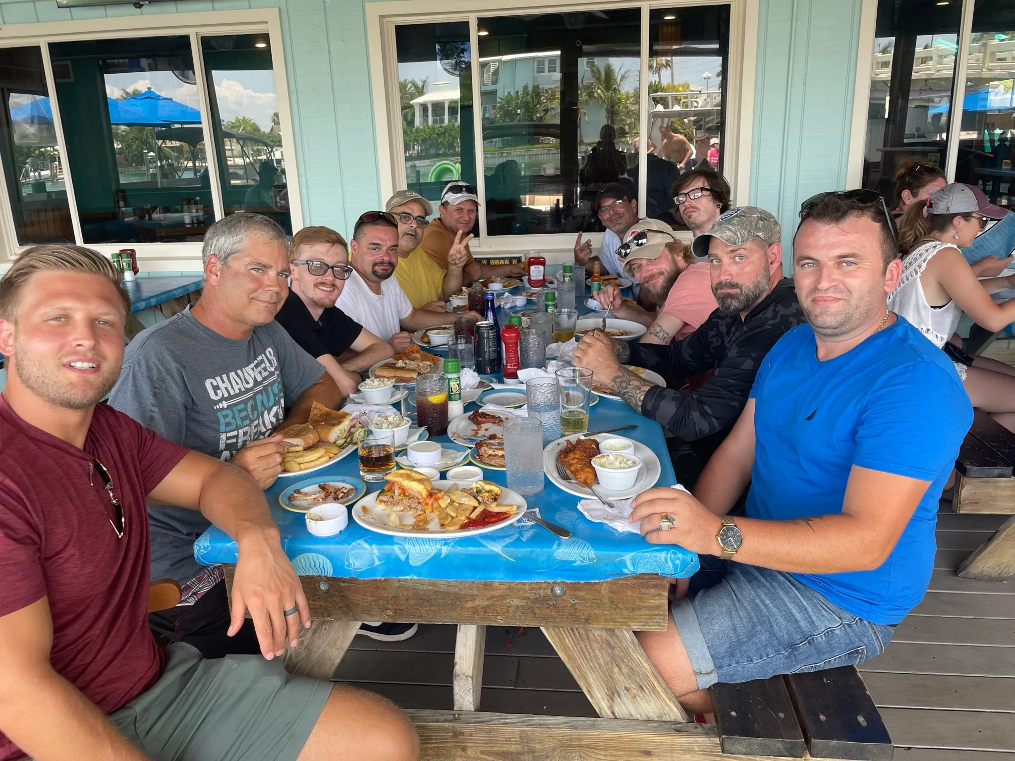 The Premier Cabinet Painting team together at lunch