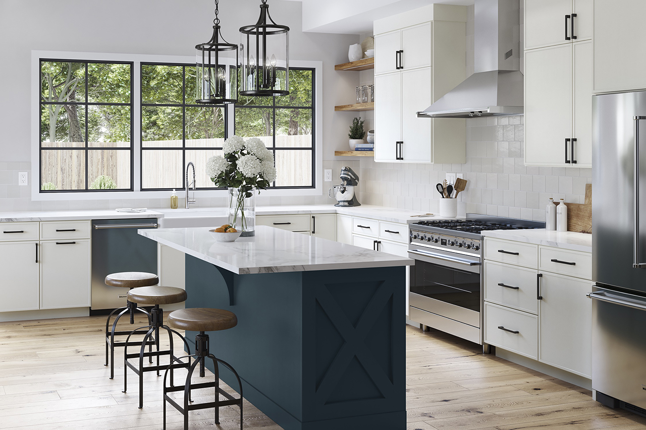 What Color Hardware for Navy Kitchen Cabinets? 10 Ideas